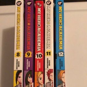 My Hero Academia vol 8,9,10,11,12 (5 books)